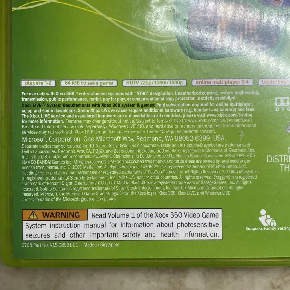 Game Sega Superstars Tennis Xbox 360 2008 Tested Works Sonic